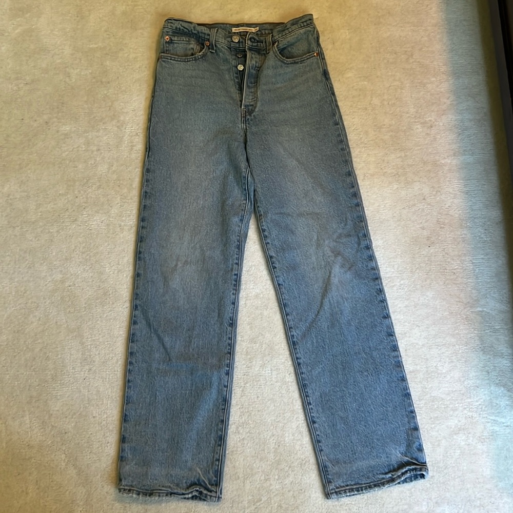 Levi's Ribcage Straight Ankle Classic Blue Jeans